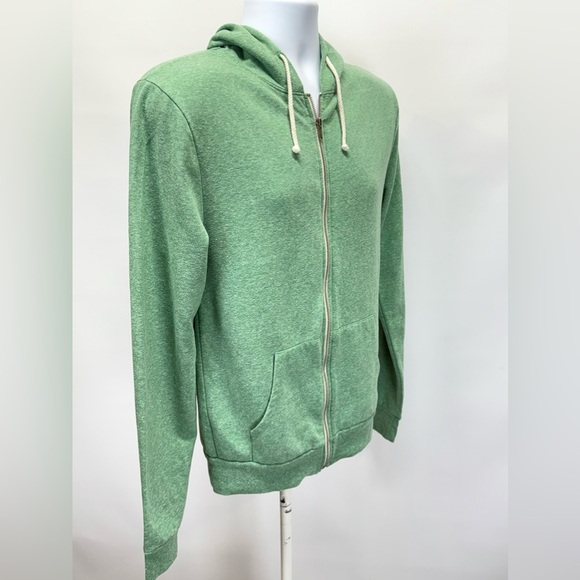 THREADS 4 THOUGHT Men’s green full zip hoodie jacket size S - Picture 7 of 12